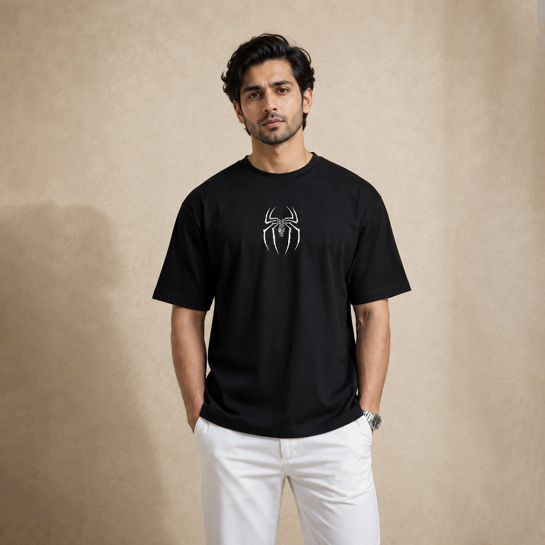 Spider Graphic T-Shirt – Black