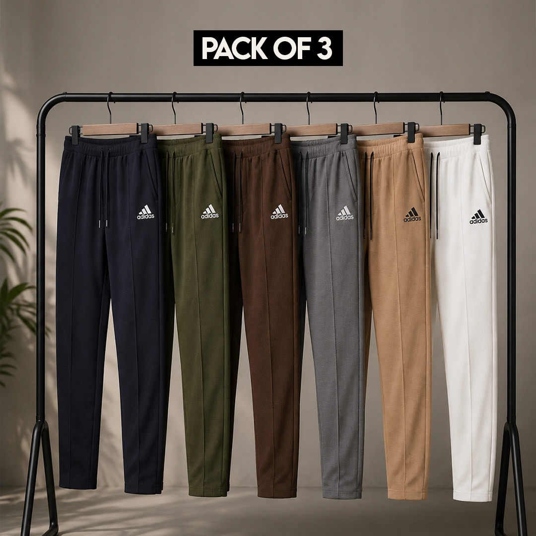 Pack of 3 Waffle trouser