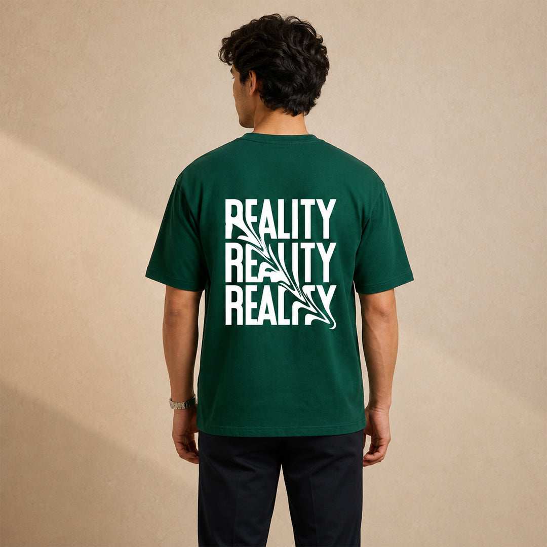 Reality Graphic T-Shirt – Forest Green