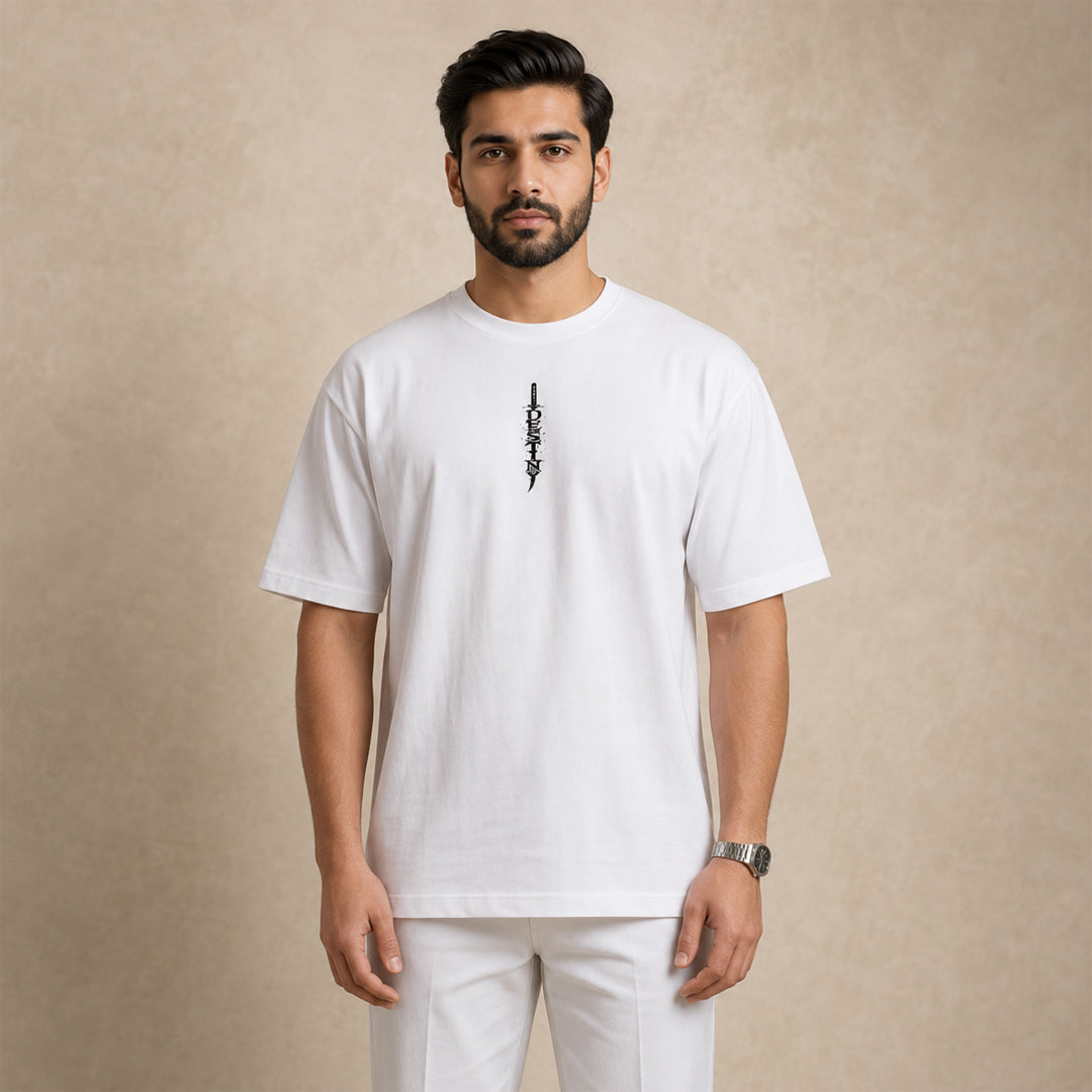 Destiny Sword Graphic T-Shirt – White