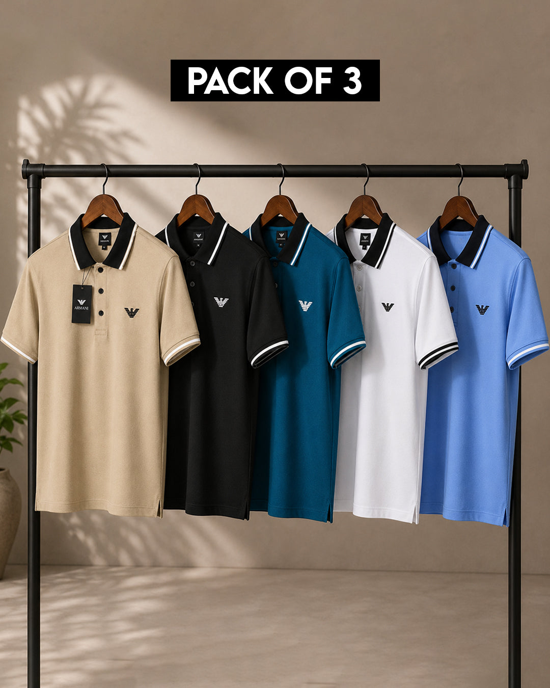 Pack of 3 polo