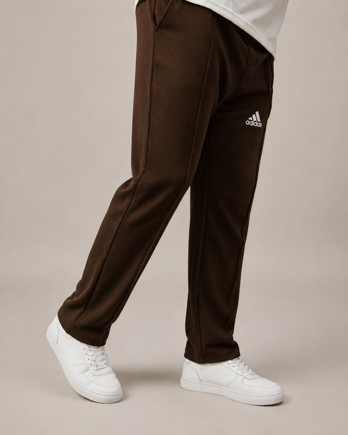 Waffle Trousers Dark brown