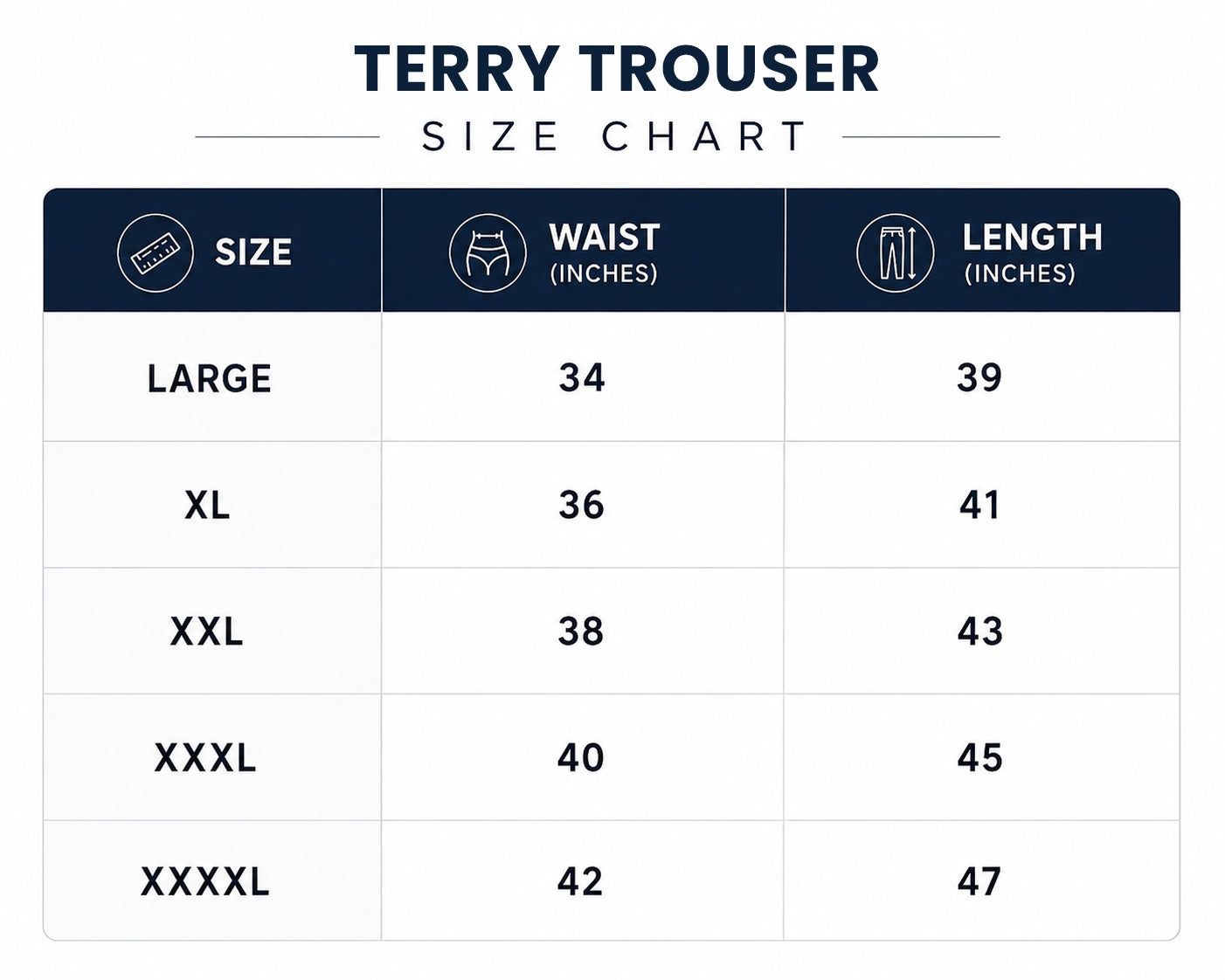 Terry Trouser Dark Grey
