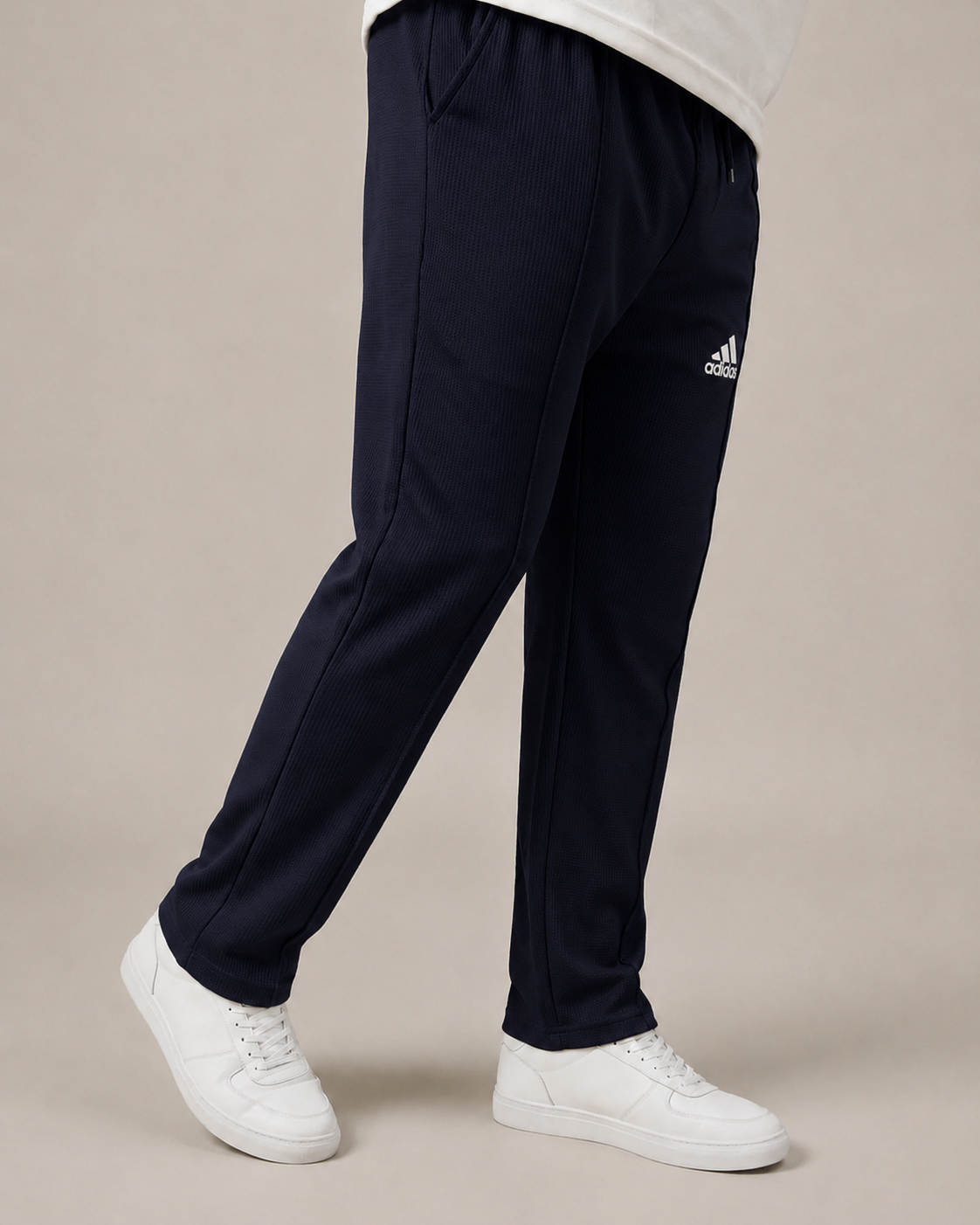 Waffle Trousers Black