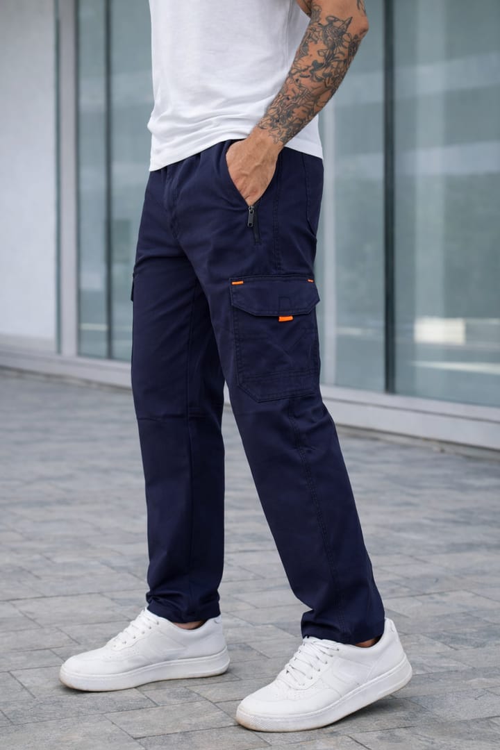 Cargo Trouser Navy Blue
